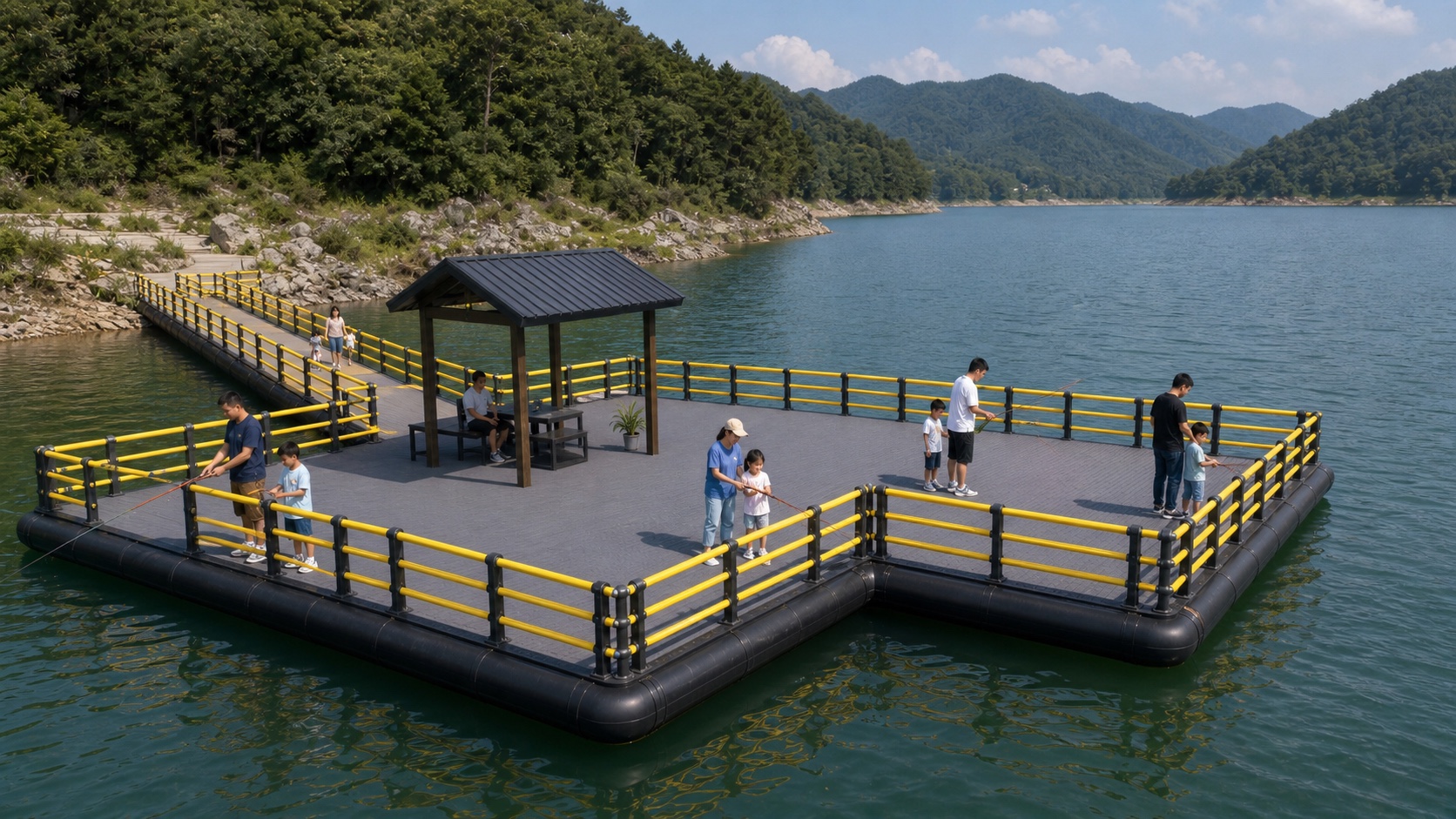 水上文旅观光休闲垂钓平台